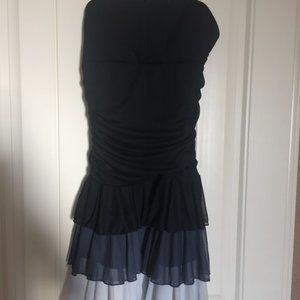 Black to grey gradient mini, partial bodycon